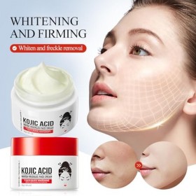 Kojic Acid Cream, crème à lacide kojique pour corriger les taches sombres, crème éclaircissante à lacide kojique, crème pou