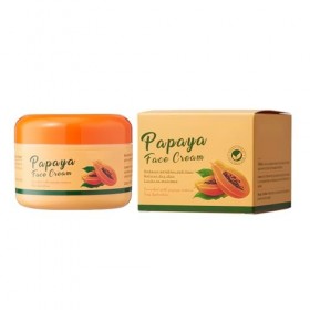 Hinapan Crème Hydratante Visage à lExtrait de Papaye 80g, Soin Éclat Quotidien, Améliore le Teint Terne, Réduit la Déperditi