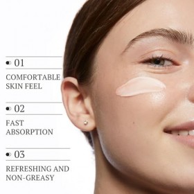 Hinapan Crème Hydratante Visage à lExtrait de Papaye 80g, Soin Éclat Quotidien, Améliore le Teint Terne, Réduit la Déperditi