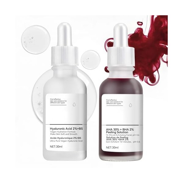 Solution à lAcide Salicylique 2%, Serum Acide Salicylique, Serum Anti Imperfection, Pour Peaux à Tendance Acnéique, Améliore ...