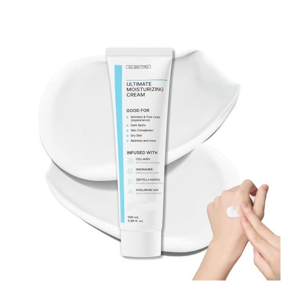 Teegxddy 1 Pièces Centella Crème Crème Hydratante Visage Centella Avec Centella Asiatica, Acide Hyaluronique, Niacinamide et 