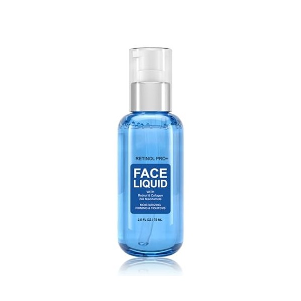 Sérum au rétinol pour le visage - Sérum hydratant pour le visage avec rétinol et collagène - Nicotinamide 24 carats - Sérum h