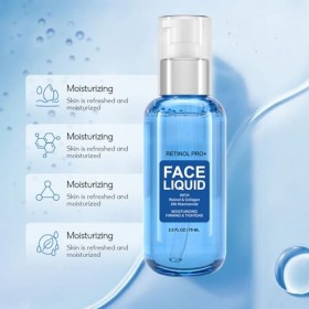 Sérum au rétinol pour le visage - Sérum hydratant pour le visage avec rétinol et collagène - Nicotinamide 24 carats - Sérum h
