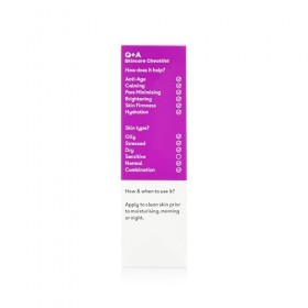 Q+A Azelaic Acid Balancing Serum, Containing Pore Minimising Zinc PCA and Antioxidants for Fresher and Smoother Skin, 30ml Cr...