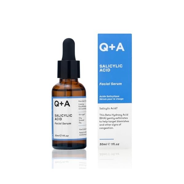 Q+A Azelaic Acid Balancing Serum, Containing Pore Minimising Zinc PCA and Antioxidants for Fresher and Smoother Skin, 30ml Cr...