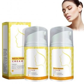 Crème Hydratante Pour Le Cou à Base De Rétinol - 2 Pièces - Enrichie En Acide Hyaluronique Pour Raffermir La Peau, Réduire Le