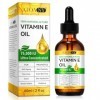 Sérum Visage à la vitamine E, Vitamine E Huile Pur - 75,000 IU, Anti-rides, Anti-âge, Réduit Cicatrices et Hydratant, Skincar