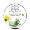 Gel dAloe Vera Bio au Citron - Hydratation et Vitalité - Aloe Vera Anti-Acné, bouton, éclaircissant, purifiant, antibactérie ...