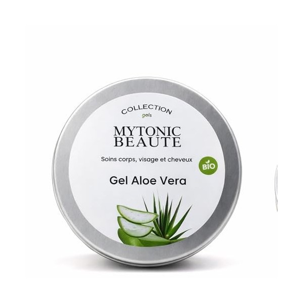 Gel dAloe Vera Bio au Citron - Hydratation et Vitalité - Aloe Vera Anti-Acné, bouton, éclaircissant, purifiant, antibactérie ...