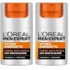 LOREAL MEN EXPERT HYDRA ENERGETIC - Crème Hydratant Anti-Fatigue Longue Durée - 50ml Lot de 2 Crème Jour et Nuit