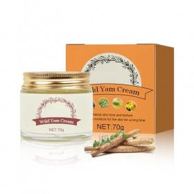 Wild Yam Cream Organic pour Équilibre Hormonal, Skin Moisturizer, Crème Hydratante Visage, Crème Digname Sauvage, Crème Répa