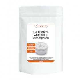 Nakobe Alcool cétéarylique 100 g – Lagent de consistance naturel pour les cosmétiques – Qualité supérieure pour les formulat