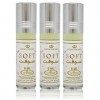 LOT DE 3 MUSCS PARFUMS SOFT DE AL REHAB - 6ML NOTES: Caramel, Agrume, Vanille, Sucré