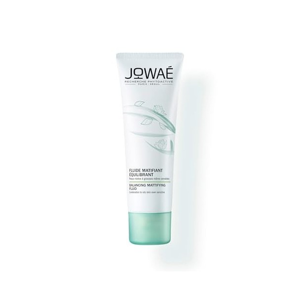 Jowaé - Fluide Matifiant Équilibrant au Lotus Sacré 40ml - Soin visage - Peaux mixtes à grasses - Peaux sensibles - 95% ding ...