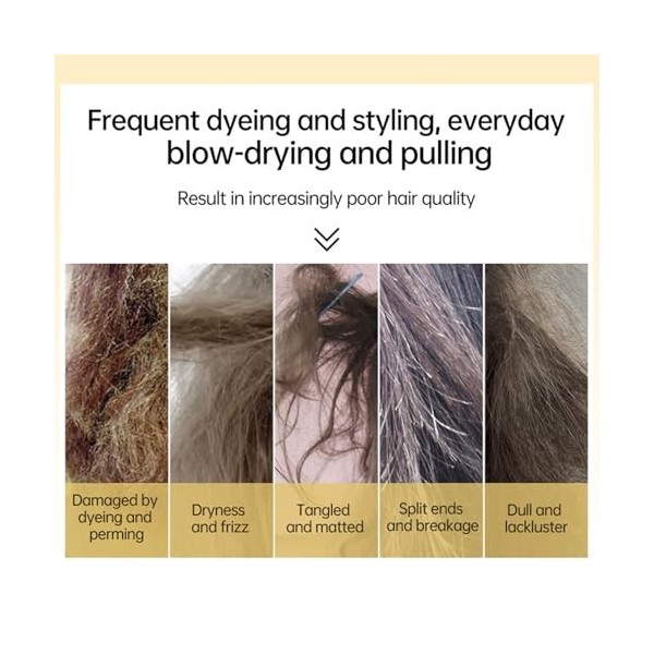 Masques Capillaires, Masque Capillaire Nourrissant, Soin réparateur profond, Essence pour cheveux secs et abîmés, Hair Treatm