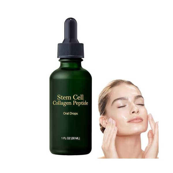 IWIDYA Collagène en gouttes – Formule hydratante pour la peau, peptide liquide, soin visage intense sans effet secondaire