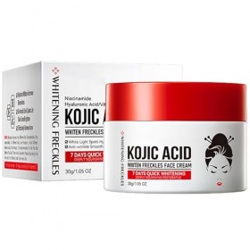 KOAHDE Crème Blanchissante pour le Visage,Crème Blanchissante à LAcide Kojique,Crème Raffermissante pour Lisser les Rides et