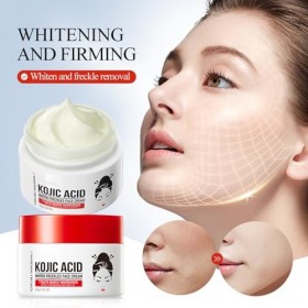 KOAHDE Crème Blanchissante pour le Visage,Crème Blanchissante à LAcide Kojique,Crème Raffermissante pour Lisser les Rides et