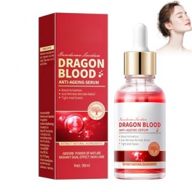 Hppsctink Sérum de Sang de Dragon, 30ml Sérum Anti-rides au Sang de Dragon, Sérum visage au Sang de Dragon, Hydratant et Rebo