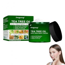 Fengyang® Crème De Soin De La Peau A Lhuile Darbre A Thé, Crème A Lhuile Darbre A Thé, Hydratant Naturel Aux Herbes, Pour