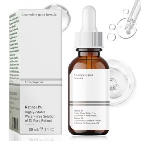 Retinol Serum Visage, Serum Retinol 1%, Serum Visage Anti Age, Serum Retinol Visage, Réduit Efficacement les Ridules et les S