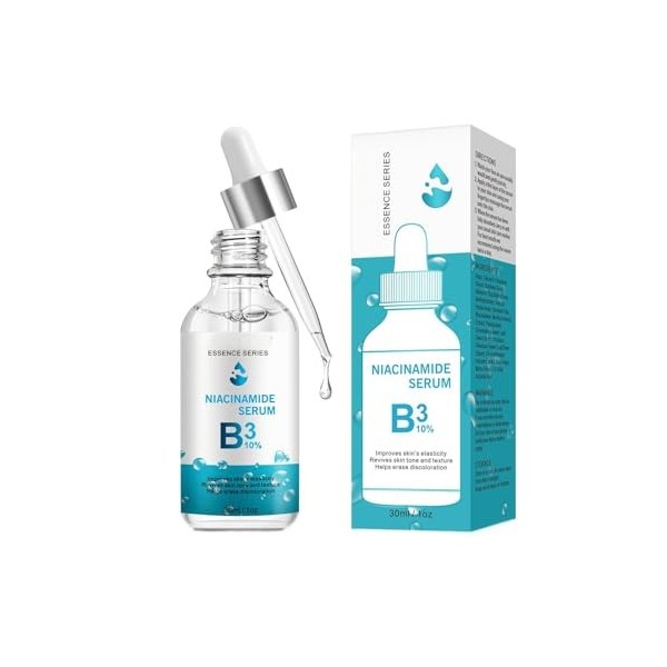 Sérum Niacinamide Et Vitamine B3 Pour Une Peau Éclatante Et Lumineuse, Minimisant LApparence Des Pores, Équilibre Parfait De