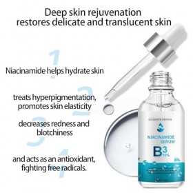 Sérum Niacinamide Et Vitamine B3 Pour Une Peau Éclatante Et Lumineuse, Minimisant LApparence Des Pores, Équilibre Parfait De