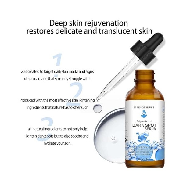 Sérum Anti-Taches Brunes, Traitement Éclaircissant Pour Le Visage, Réduit Les Taches De Pigmentation, Lutte Contre Les Imperf