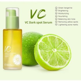 Sérum Visage VC à lExtrait dOrange Naturel, Sérum Antioxydant pour une Peau Radieuse et Lisse, Atténue les Rides et Lignes 