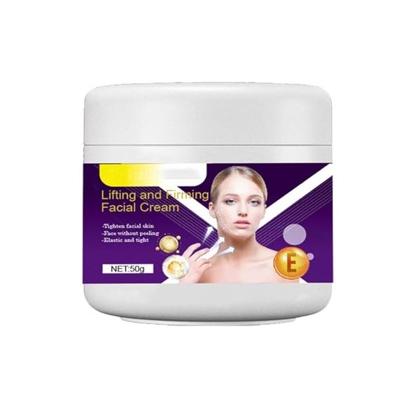Crème Visage En Forme De V,Crème Raffermissante Double Menton,Lutter Contre Le Relâchement Cutané Du Visage,Éclat Radieux Et ...