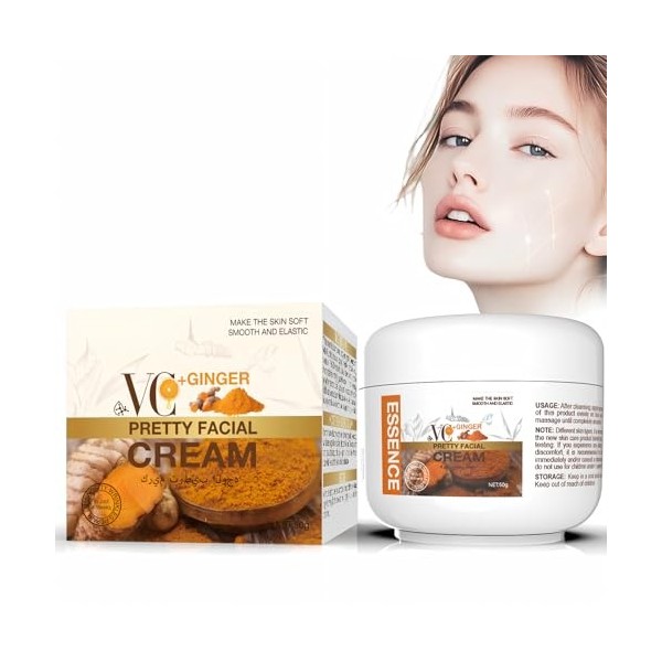 Crème de Collagène à la Bave d’Escargot 100g – Crème Visage Femme Hydratante et Anti-Rides, Soin Anti-Âge, Améliore l’Élastic...