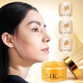 Crème au pour le Visage,Creme Hydratante Visage,Crème Anti Rides Doré,Renforce la Barrière dhydratation de la Peau pour un T