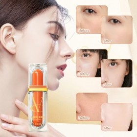 Fengyang® Crème Eclat A La Vitamine C, Crème BB A La Vitamine C, Anti-cernes Hydratant Eclaircissant, Raffermit La Peau, Conv