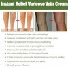 2 Pièces Crème contre les Varicosités, Varicose Vein Repair Cream, Améliore Circulation Soin Jambes Lourdes Relief Veins, Tra