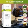 TIS Cream - Soufre 7%, Peaux Sujettes à lAcné, Points Noirs, Pores Dilatés, Boutones & Imperfections |Crème Pour Le Visage e