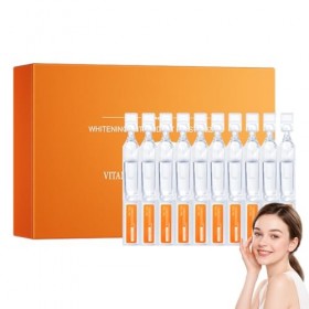 Sérum à la vitamine C - 30 x 1,5 ml - Usage unique - Éclaircissant et hydratant - Antioxydant - Protège la peau - Garde le co