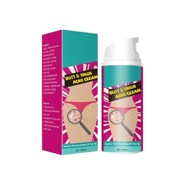 Crème pour les Boutons des Fesses,Lotion de Compensation de lacné des Fesses,Anti-Boutons pour les Fesse,Nettoyante Contre l