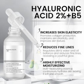 Acide Hyaluronique 2% + B5, Sérum acide hyaluronique, Acides Hyaluroniques Serum, Serum acides hyaluroniques Visage, pour Hyd