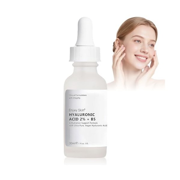 Hyaluronique Sérum Visage 2% + B5,Sérum Visage à lacide Hyaluronique,Anti Tache & Anti Age,Concentré Réhydratant 30 ml Crème ...