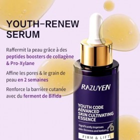RAZUYEN Peptide Serum Visage, Apparence de la Peau Raffermie Sérum Collagene, Serum Hydratant Visage pour Tous Types de Peau,