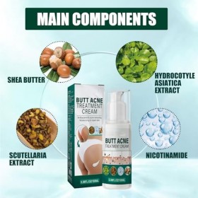 Crème Pour Éliminer Lacné Sur Les Fesses,Crème De Lacné Des Hanches,Traitement Pour Fesses,De La Peau Hydratante,Pours Tous