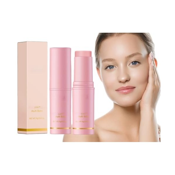 Baumes Anti-âGe Anti-Rides Et Rebondissants,2pcs Wrinkle Bounce Multi Balm Hydratant Tout,Stick de CollagèNe,Baume CollagèNe 