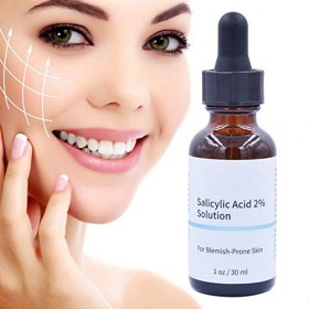 Sérum Acide Salicylique, Salicylic Acid 2% Concentré, Anti Âge Serum Visage, Hydratant Exfoliant Visage contre Point Noir, Im