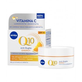 NIVEA Q10 Anti-Falten-Energy Aufhellende Tagescreme LSF 15, 50 ml, crème pour le visage anti-chute, crème pour le visage éner