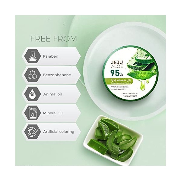 The Face Shop Jeju Aloe Fresh Soothing Gel 300Ml Aloe 99%