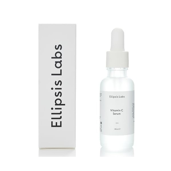 Ellipsis Labs – Sérum à la Vitamine C – Sérum Antioxydant Végétalien Éclaircissant et Réjuvénant avec Acide Ascorbique pour T