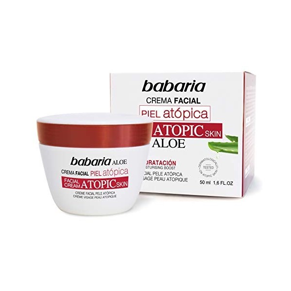 Babaria 1004-21333 Crème Visage Peau Atypique Aloe 50 ml