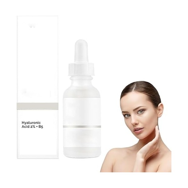 Acide Hyaluronique 2% + B5,Essence Dacide Hyaluronique,Sérum Acide Hyaluronique B5,Sérum à lacide Hyaluronique,pour Hydrata C...