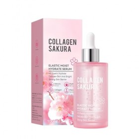 Sérum De Collagène, Sérum Visage Anti-Âge, Sérum Visage Hydratant Anti-Rides, Essence De Sakura, Sérum Pour Le Visage, Éclair