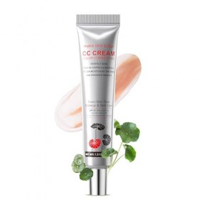 Centella Asiatica Crème teintée pour le visage, CC Crème À La Centella Asiatica, Crème Teintée Anti-Rougeur CC Red Correct Co